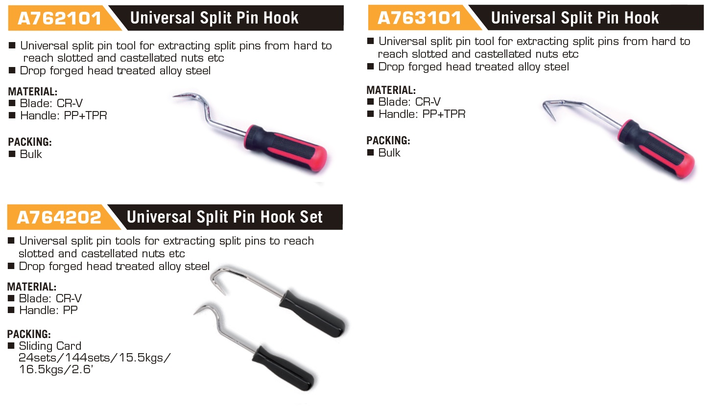 A762101 Universal Split Pin Hook